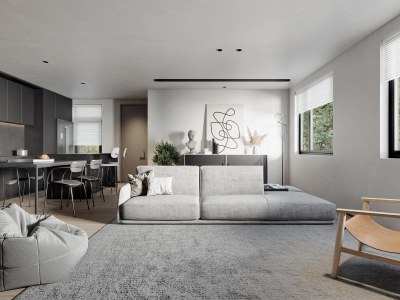 现代客餐厅3D模型下载